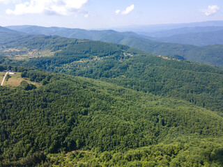 Fototapeta premium Landscape of Erul mountain near Kamenititsa peak, Bulgaria