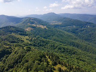 Naklejka premium Landscape of Erul mountain near Kamenititsa peak, Bulgaria