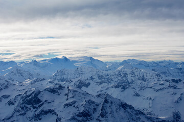 Naklejka premium View to the Austrian Alps from Kitzsteinhorn