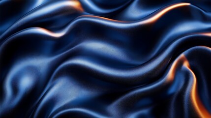Glossy Jet Black Cloth Waves high resolution hd design