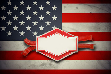 American fabric sticker, American leather sticker
