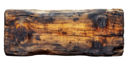 Aged Wood Block Texture: Detailed shot of a rustic, weathered wood block revealing rich textures, knots, and patterns, evoking the character of aged timber.