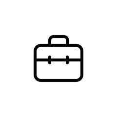 A Trusty Briefcase Symbolizes Career Success And Unwavering Dedication, A Simple Line Art Design Against A Clean White Background