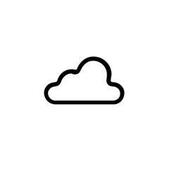 A Simple Line Drawing Of A Fluffy Cloud Symbolizing Peace, Serenity, And A Lighthearted Summer Day With Clean Lines And Minimalist Design
