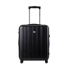 Black suitcase isolated on transparent background