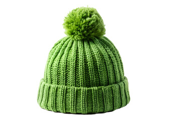 wool cap isolated on white background