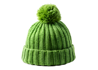 wool cap isolated on white background