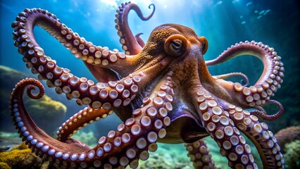 Obraz premium octopus on the beach