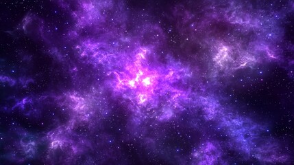 Purple Nebula in the Cosmos