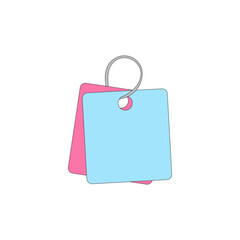 Price tag vector illustration on white background. Blank Tag.