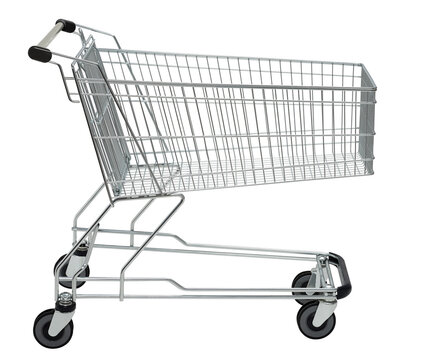 Einkaufswagen leer cut out f&uuml;r Einkauf Korb Wagen Supermarkt Einzelhandel