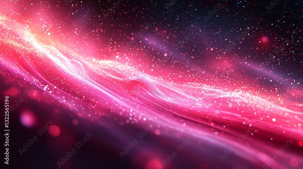 Poster a futuristic background with modern design elements of red motion blur and dynamic lines