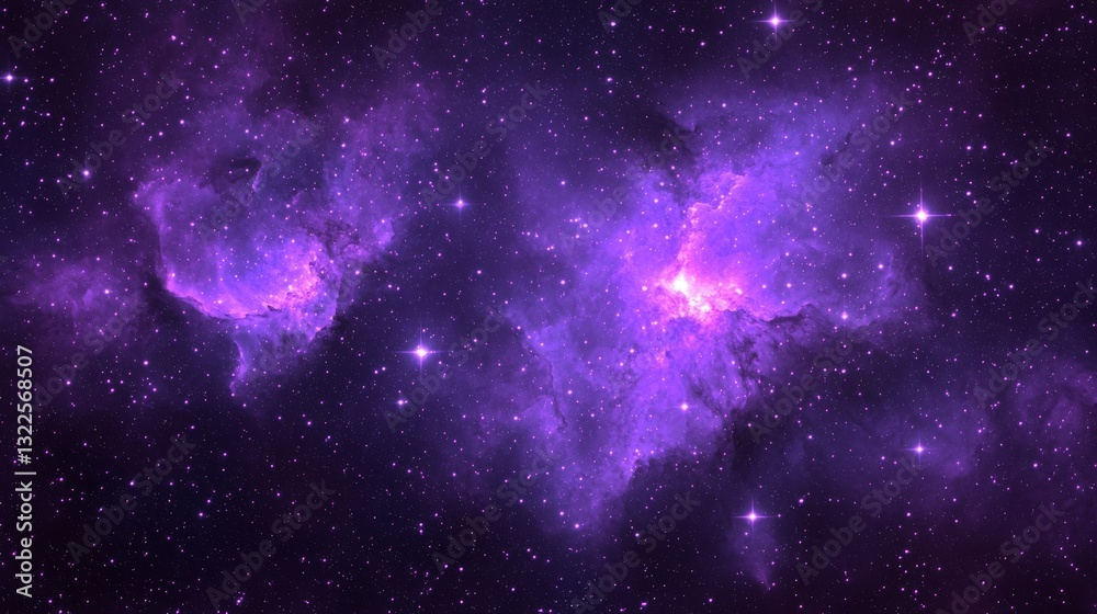 Canvas Prints mystical deep space nebula