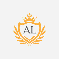 AL luxury logo design