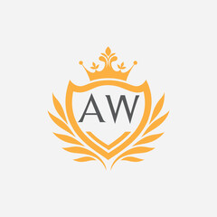 AW luxury logo design