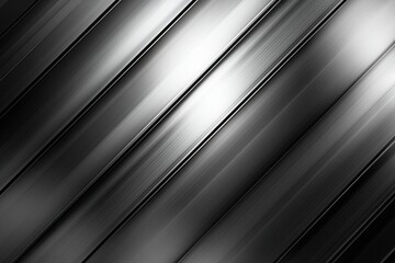 Obraz premium Dynamic silver and black metallic background with glowing intersection for sleek industrial design