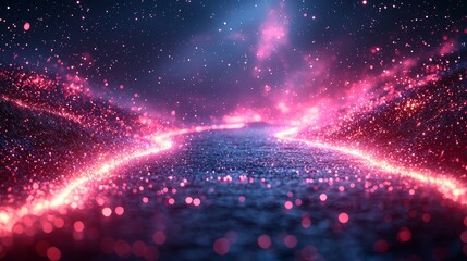 Fototapeta premium Innovative uses of big data, stock predictions, machine learning algorithms, neural networks, complex information systems, technology, data analysis, data visualization, cyberspace, future