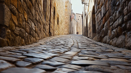 narrow street in the old city of jerusalem