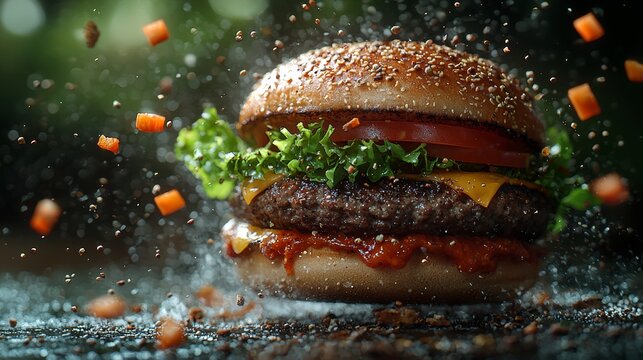 Perfect for videography and content creators looking for high-quality, detailed visual storytelling in food commercials, this motion falling food is a must