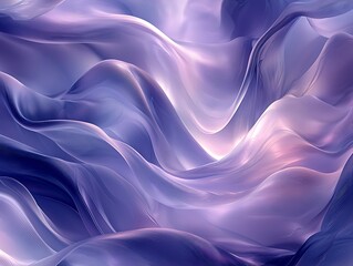 Obraz premium Abstract flowing fabric waves in shades of lavender and light