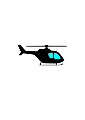 vector illustration of helicopter