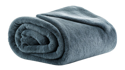 Cozy gray blanket on plaid background, a touch of comfort and warmth for your home