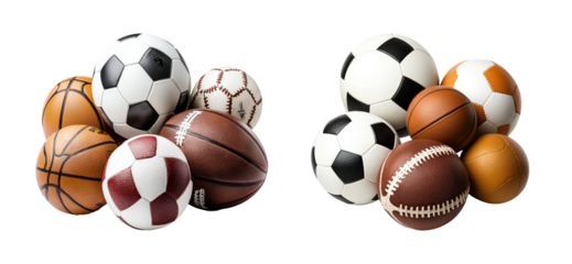Assorted Sports Balls Collection for Athletic Activities and Games