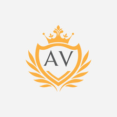 AV luxury logo design