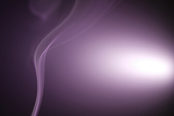 Close up of purple gases or smoke in the air