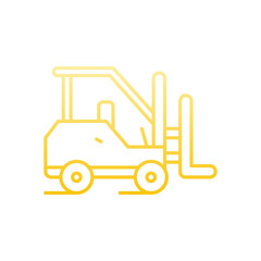 Forklift  Vector icon