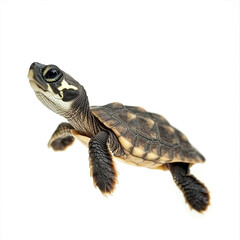 Obraz premium baby turtle isolated on white background