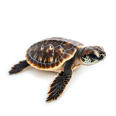 Obraz premium baby turtle isolated on white background