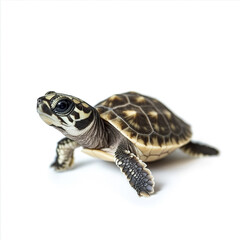 Fototapeta premium baby turtle isolated on white background