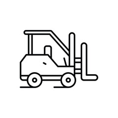Forklift  Vector icon