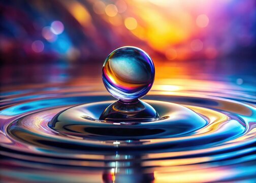 Stunning Macro Water Drop Photography: Liquid Droplet, Crystal Clear, High Resolution 3000x3000