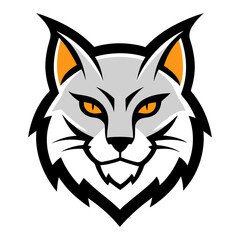 Fototapeta premium Bobcat head mascot logo design vector