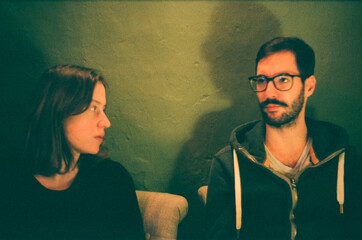 Two friends in a deep conversation