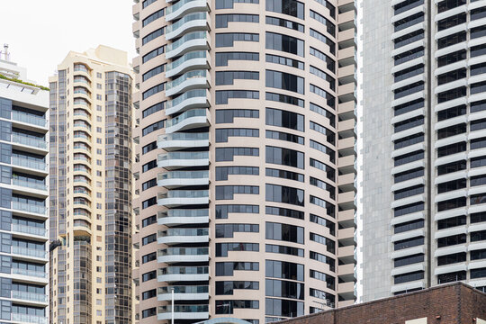 Contemporary residential skyscrapers buildings in Australia
