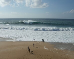 Group of people on the beach 