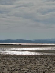 Cloudy day in a lagoon 