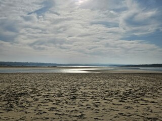 Cloudy day in a lagoon