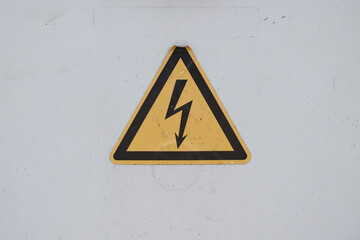 Electrical Hazard Warning Sign