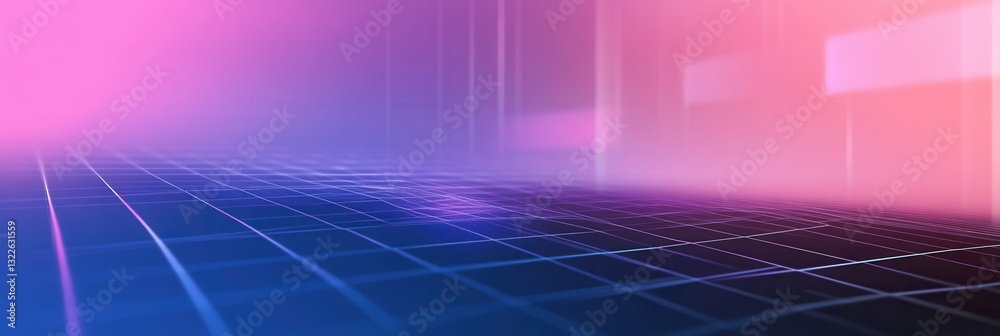 Aufkleber Sleek UIUX wireframe background with soft grid lines and floating design mockups for digital branding