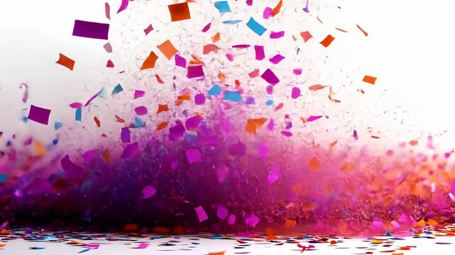 Vibrant Confetti Explosion: A Festive Celebration