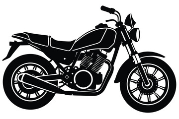 Fototapeta premium silhouette of a motocross