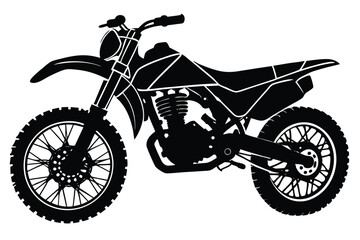 Fototapeta premium silhouette of a motocross