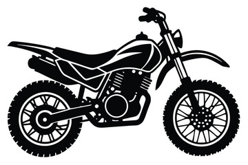 Obraz premium motorcycle silhouette