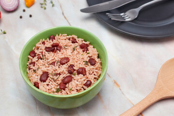 Authentic Jamaican Rice and Peas
