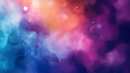 Fototapeta premium Ethereal mist of luminous colors suspended in mid-air, ethereal, luminous, mist. Luminous Mist. Illustration