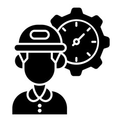 time management Solid icon
